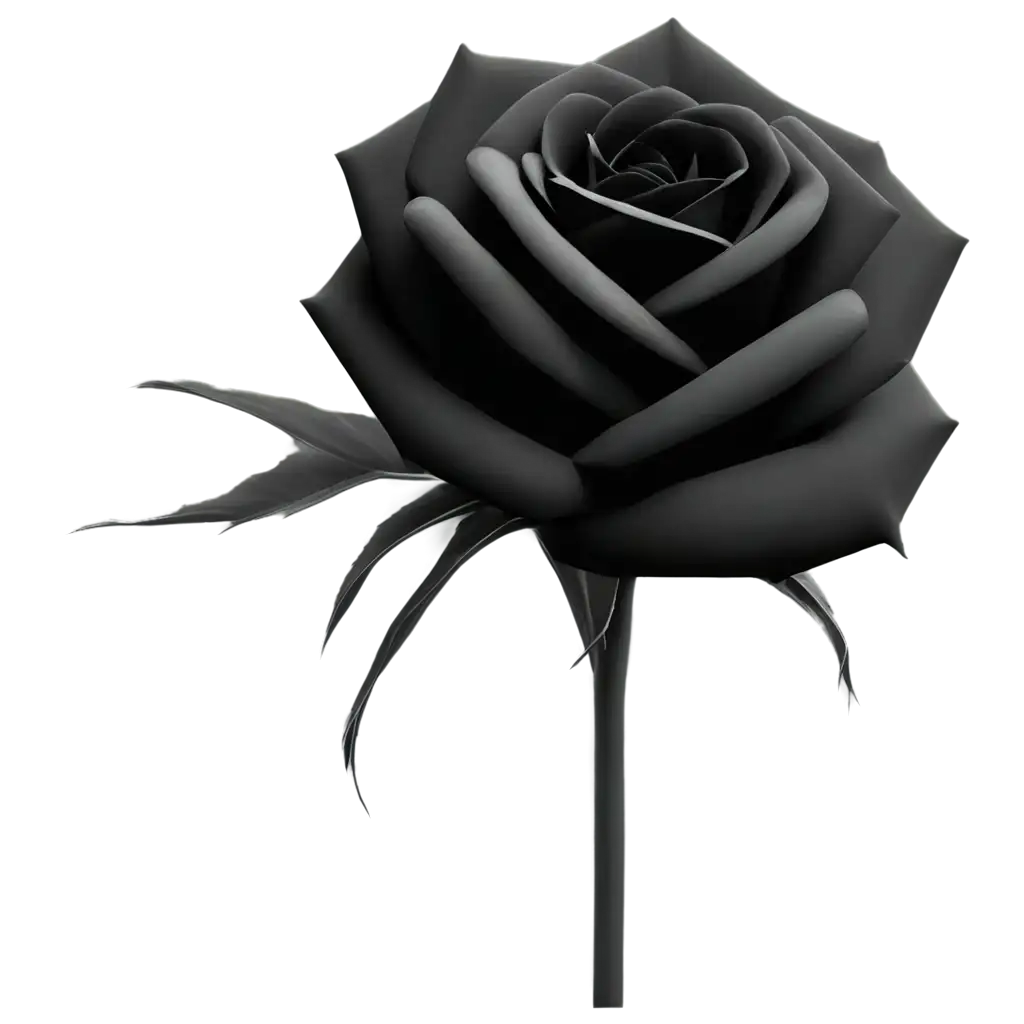 Stunning-PNG-Image-of-a-Black-Rose-Capturing-the-Beauty-in-HighQuality-Format