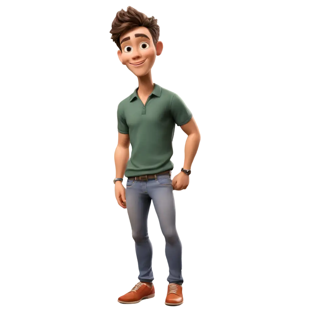 PNG-Caricature-of-an-18YearOld-Handsome-Boy-Playful-and-HighQuality-Image
