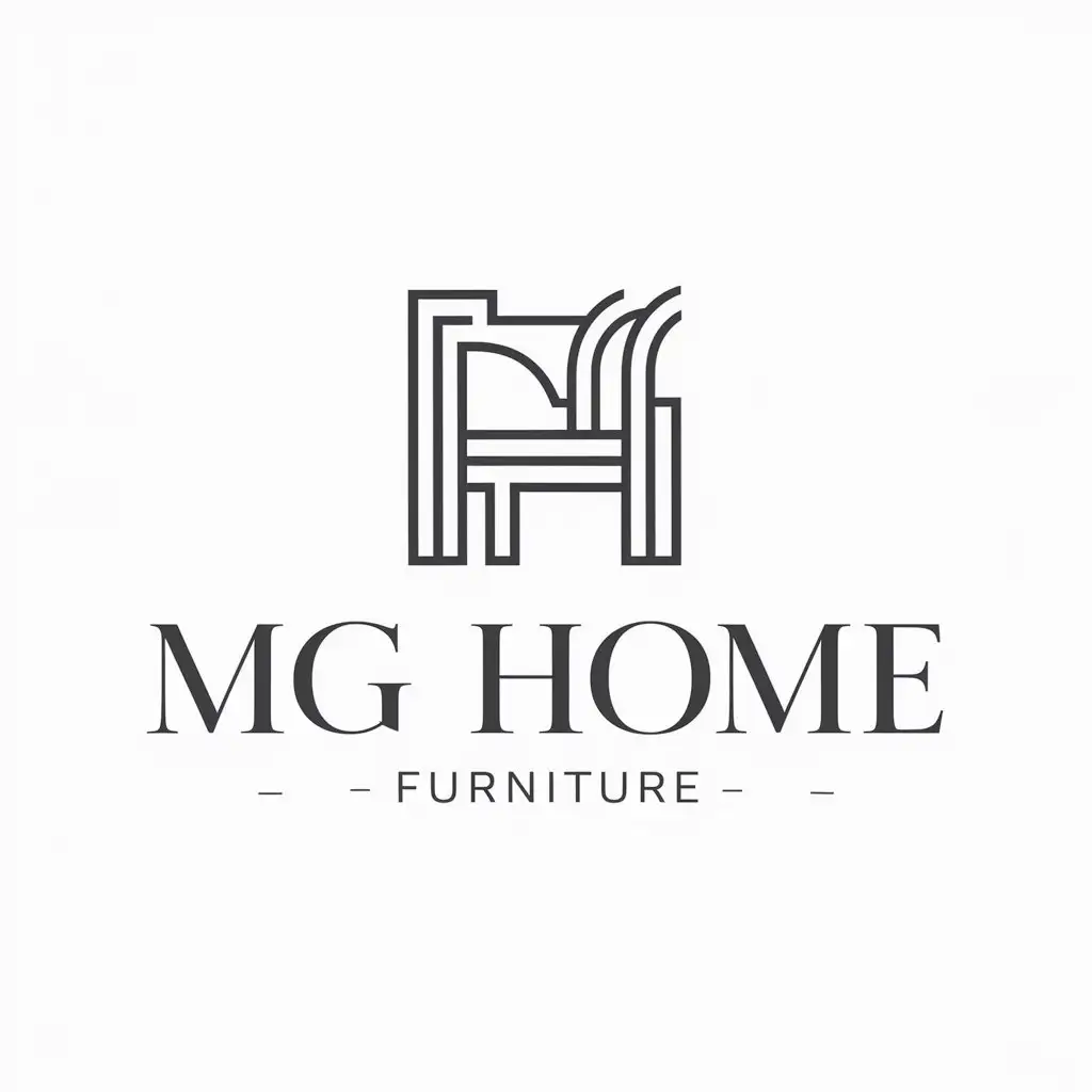 LOGO-Design-For-MG-Home-Elegant-Furniture-Symbol-with-Clear-Background