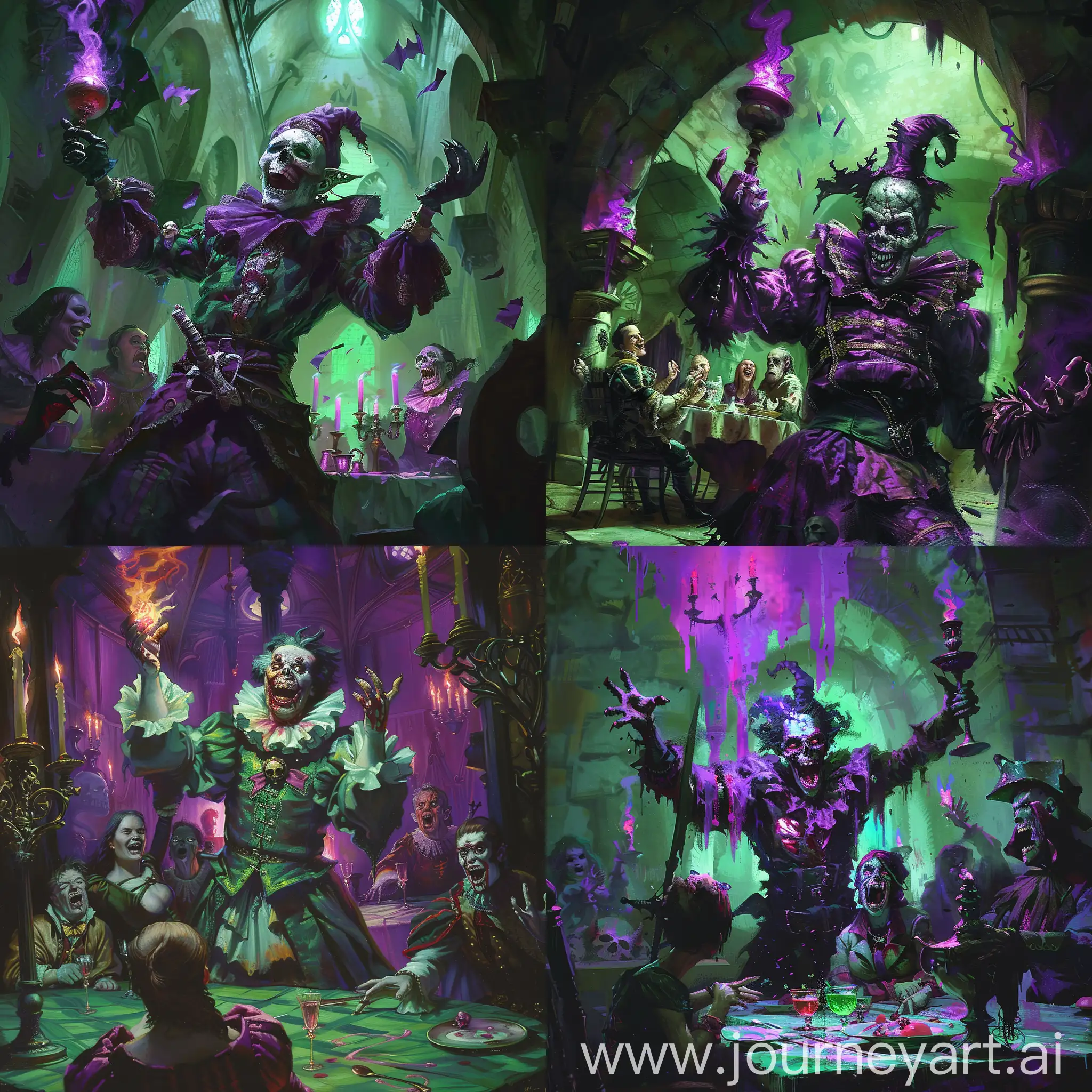 Sinister-Jester-with-Sword-and-Skull-in-Dark-PurplishGreen-Hall