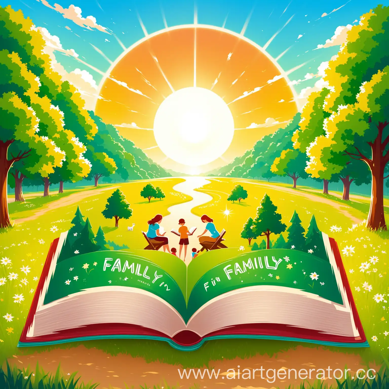 NatureInspired-Family-Logo-with-a-Book-in-the-Sunshine