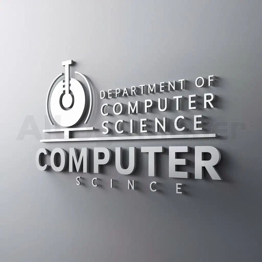 a logo design,with the text "department of computer science", main symbol:logo design,with the text 'computer science', main symbol:need logo for computer science department,Moderate,be used in 0 industry,clear background,Moderate,be used in 0 industry,clear background