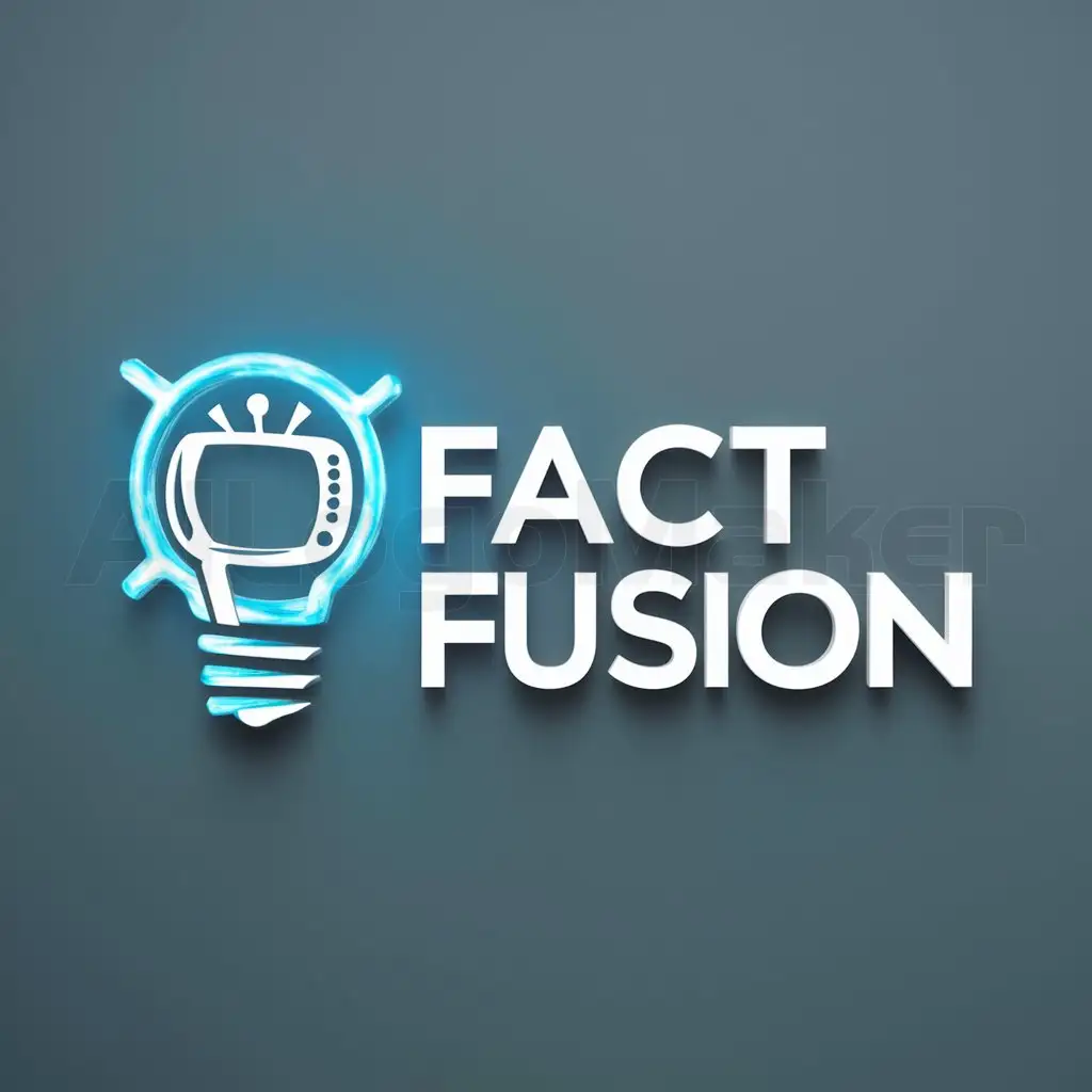 a logo design,with the text "Fact Fusion", main symbol:an entertaining and cathy logo,Moderate,clear background