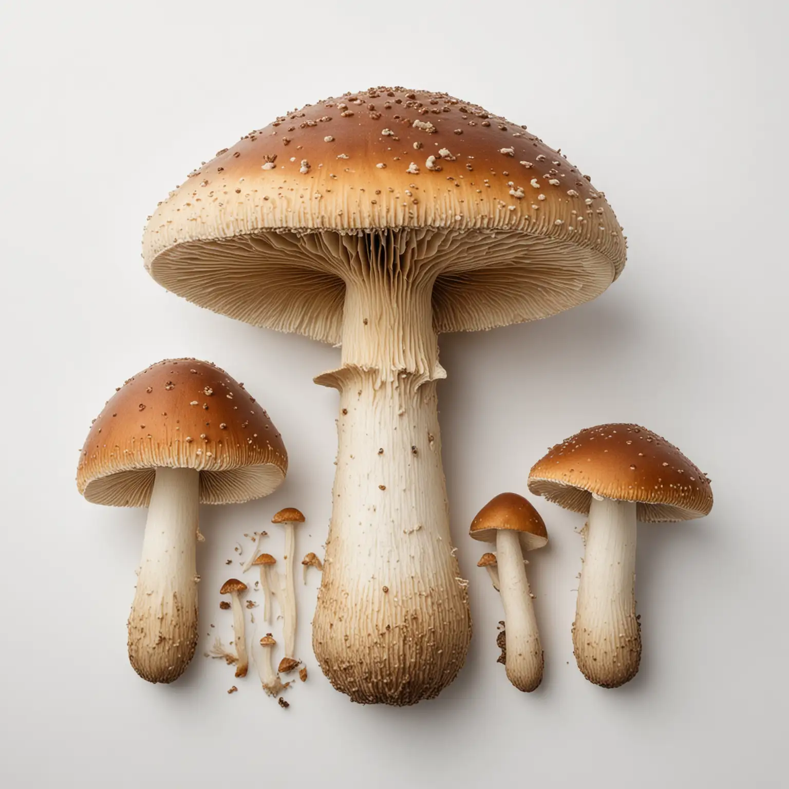 Viking Mushroom Guide on White Background