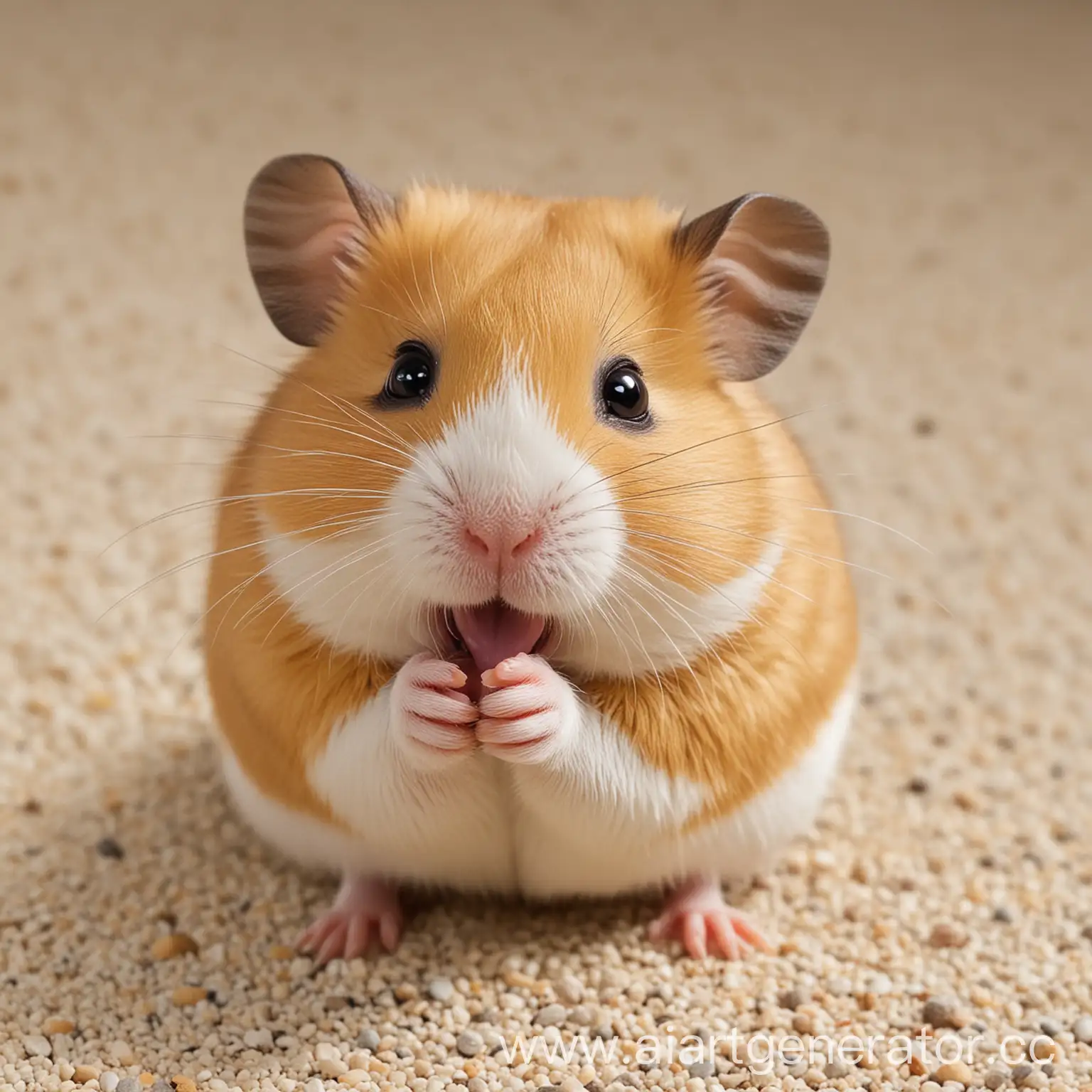 Adorable-Hamster-Sitting-on-Colorful-Playground-Equipment