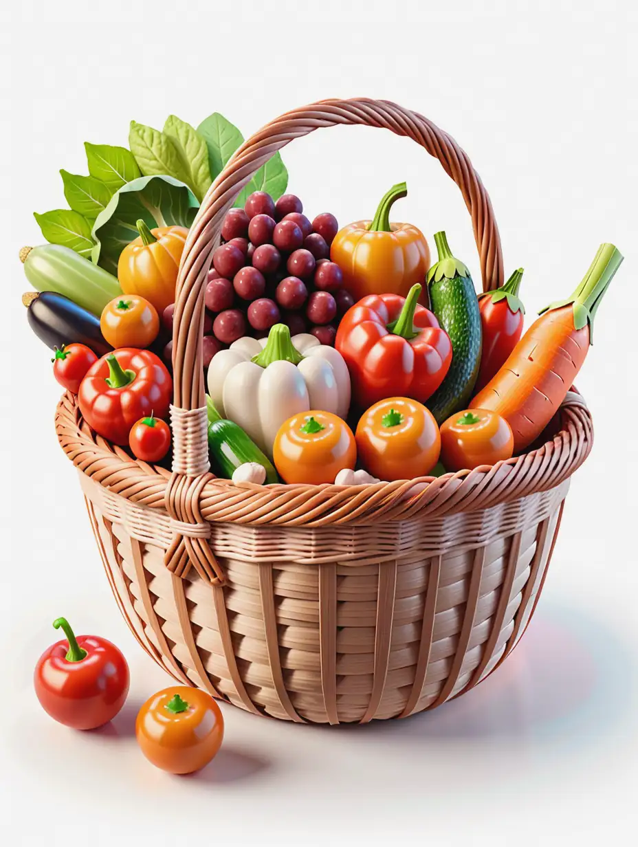 Basket-of-Fresh-Vegetables-and-Fruits-on-White-Background-3D-Icon