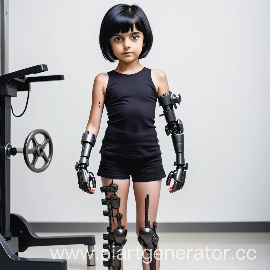 Young-Girl-with-Iron-Prosthetics-on-Arm-and-Leg