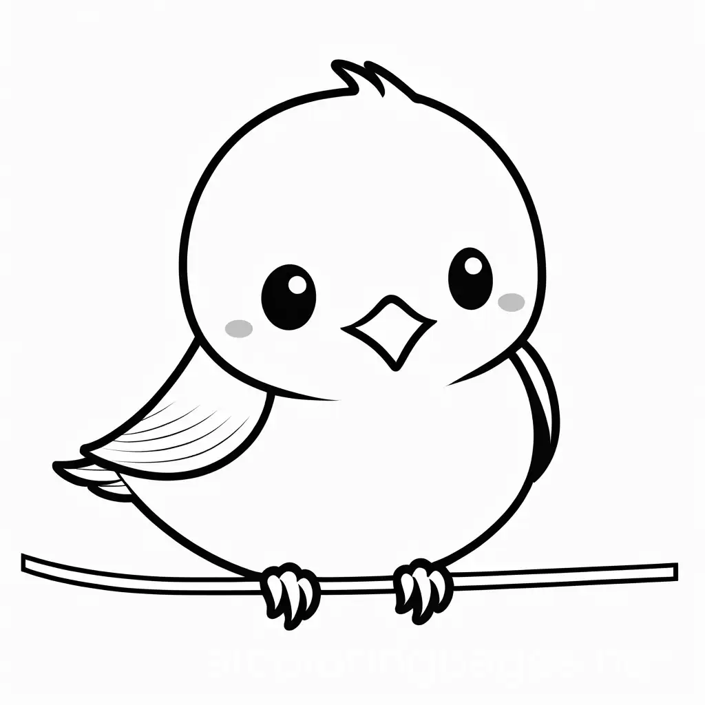 Baby-Bird-Coloring-Page-on-White-Background