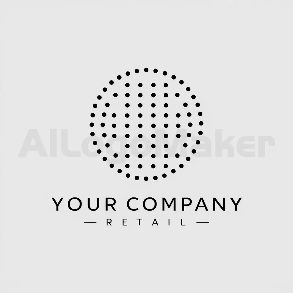 a logo design,with the text "your company", main symbol:circle of smaller dots,Minimalistic,be used in Retail industry,clear background