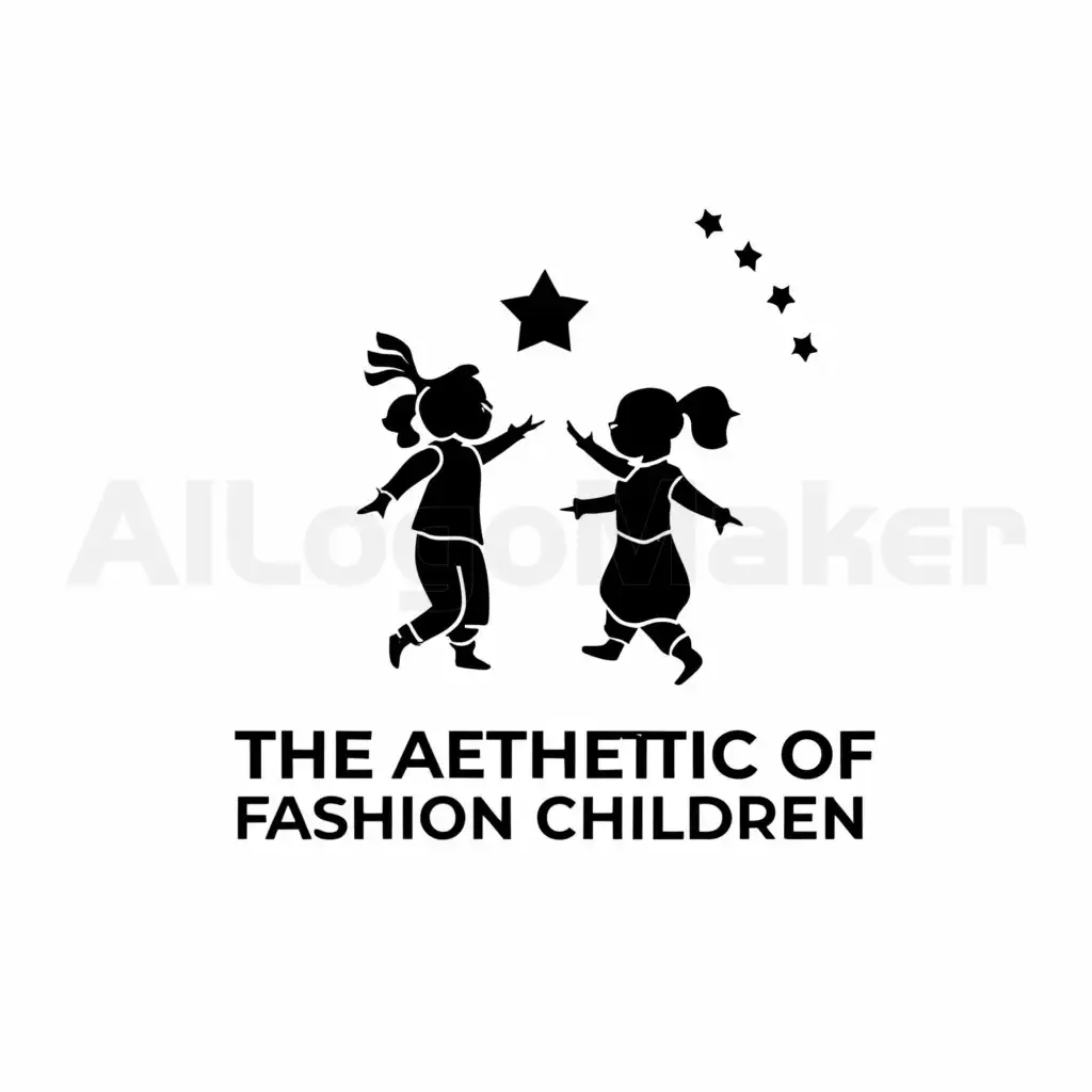 a logo design,with the text "The Aesthetic of Fashion Children", main symbol:Children 
Online store for children's items. Such minimalism in bed linen,complex,be used in Retail industry,clear background
