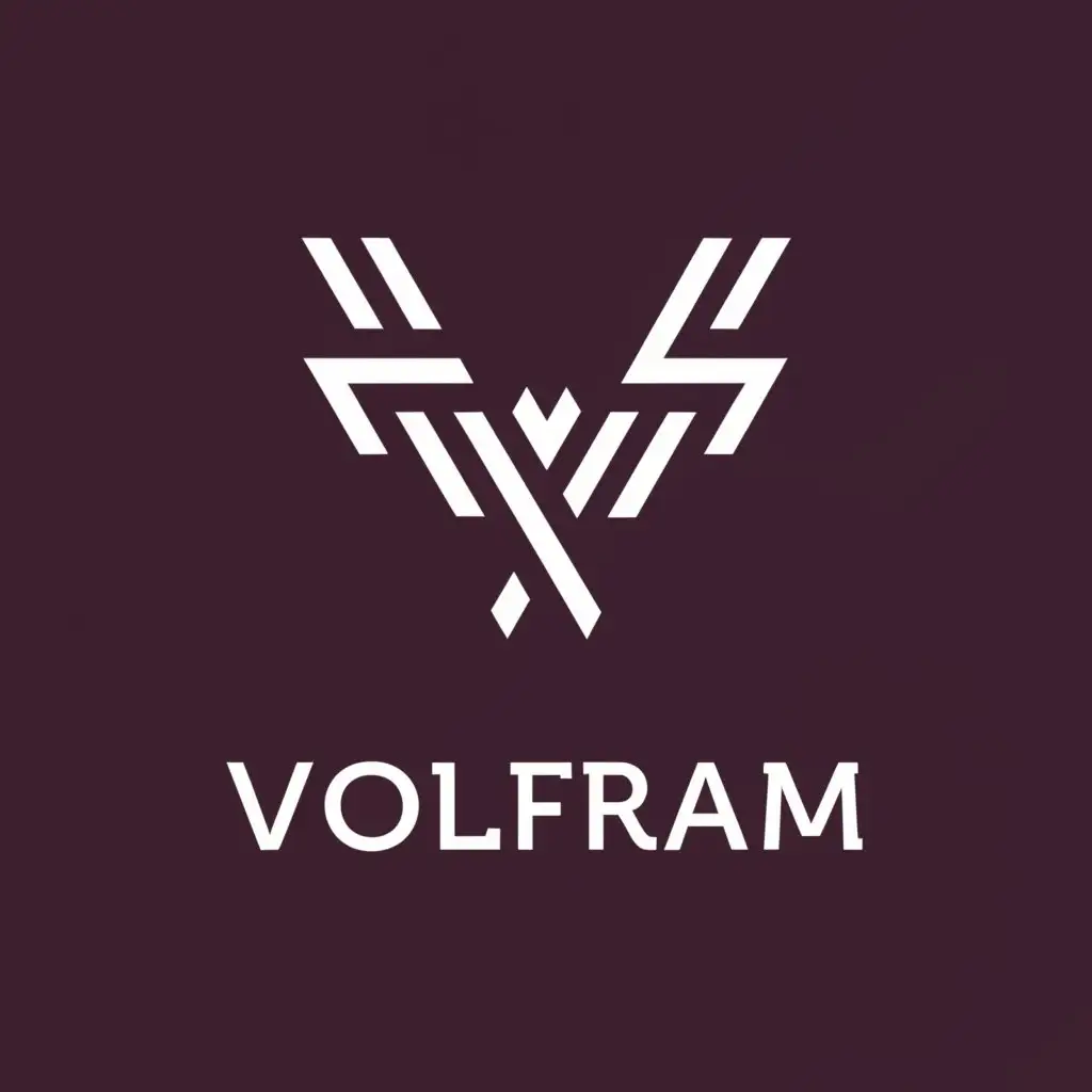a logo design,with the text "Volfram", main symbol:Shirt,complex,be used in Internet industry,clear background