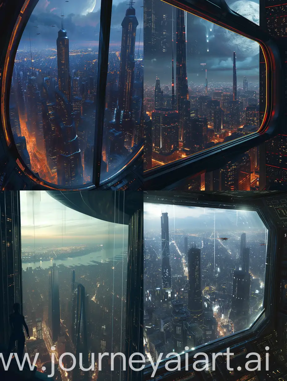 Futuristic-Cityscape-View-from-a-Skyscraper