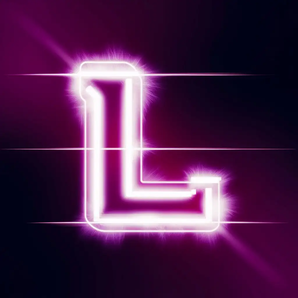 Vibrant-Neon-Letter-L-Illuminated-in-Central-Focus