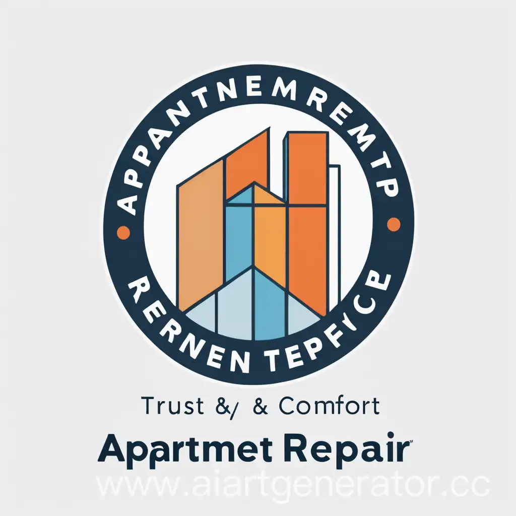 логотип ремонта квартир, доверие, комфорт, честность,