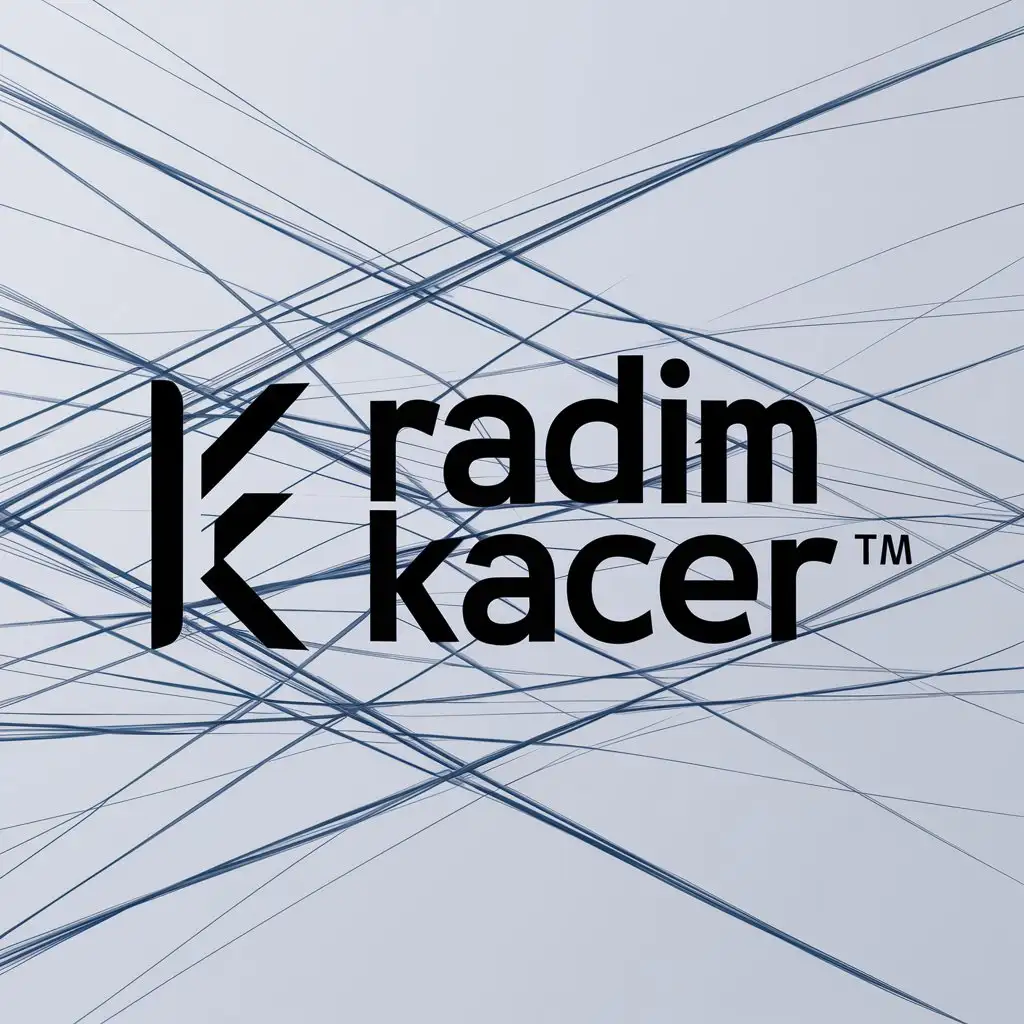 a logo design,with the text "Radim Kacer", main symbol:™️,complex,clear background