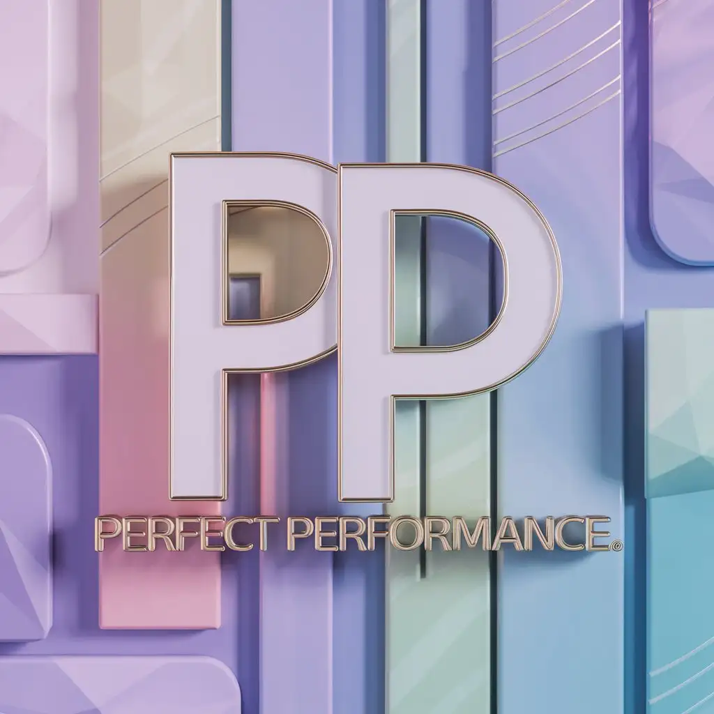 Аватарка для телеграм канала Perfect Performance с использованием аббревиатур PP