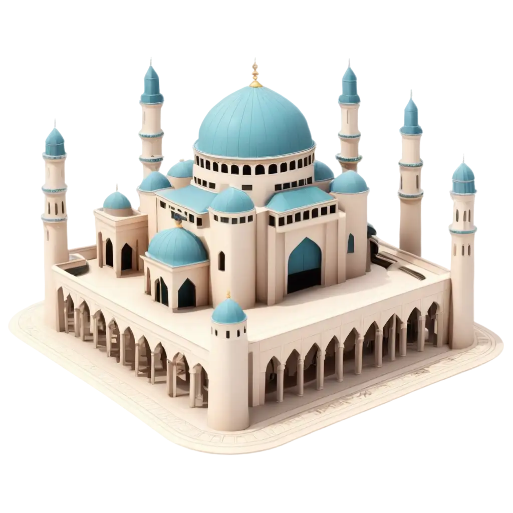 Mosque ilustration 3d