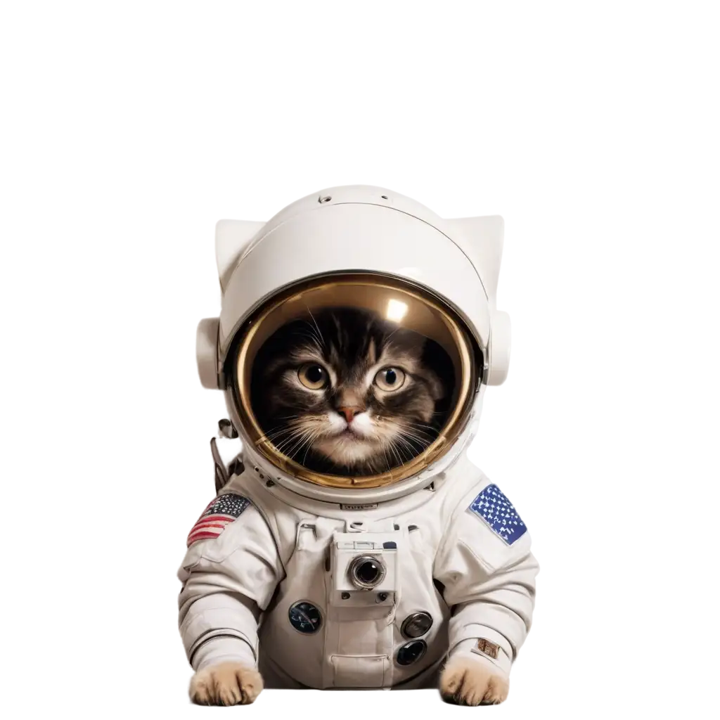 Explore-the-Adventurous-World-of-a-PNG-Cat-Astronaut