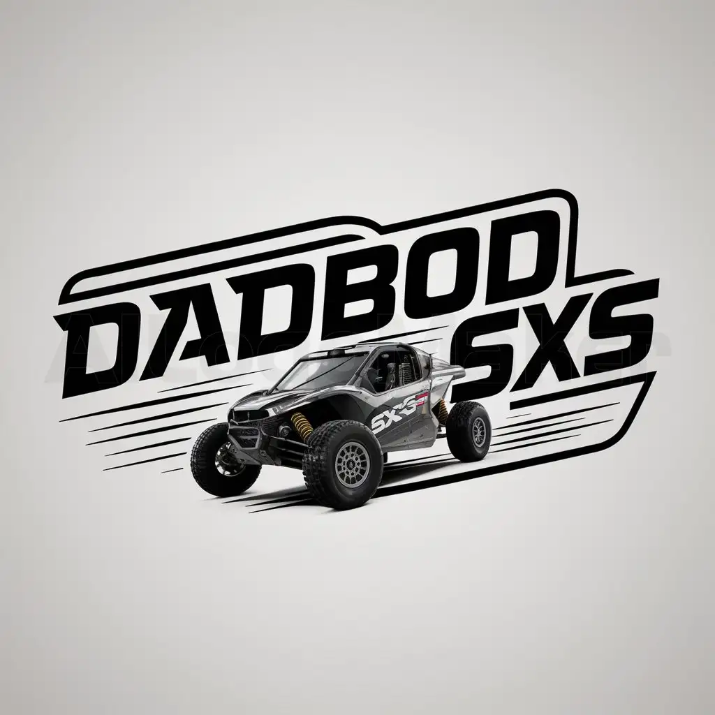a logo design,with the text "Dadbod SXS", main symbol:SXS BUGGY RACE OFFROAD,Moderate,clear background
