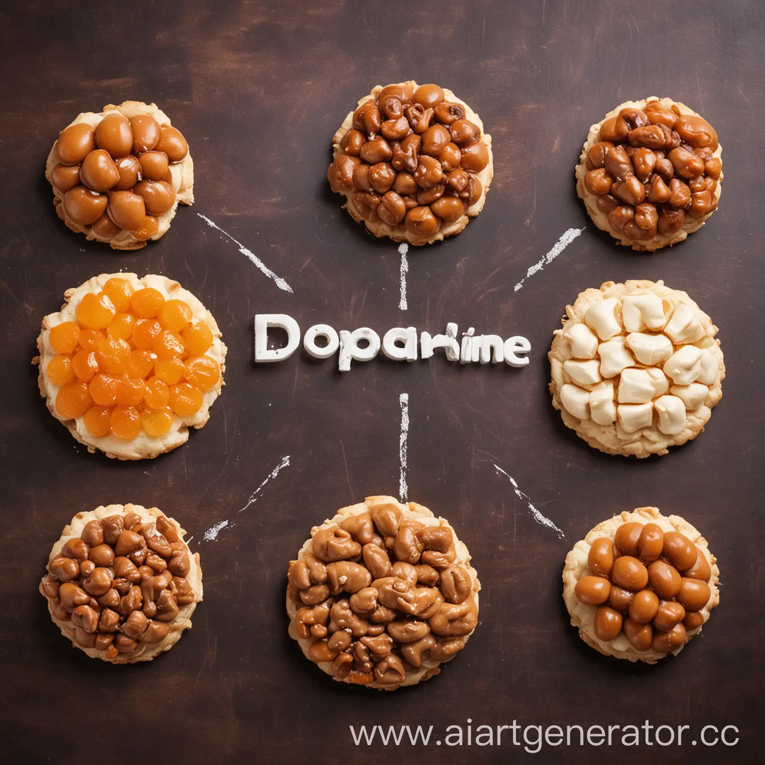 Дофамин в виде аппетитной еды