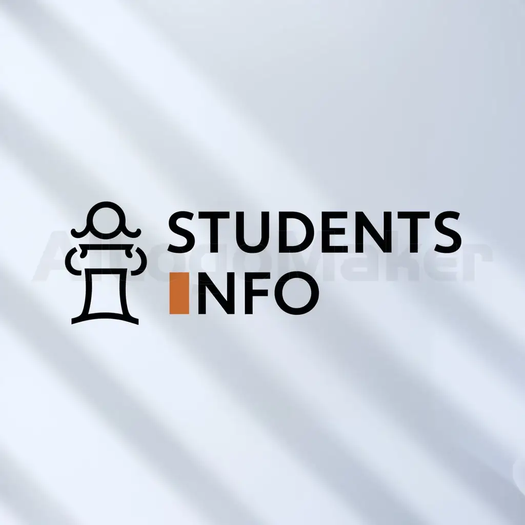 a logo design,with the text "students info", main symbol:student info,Moderate,clear background