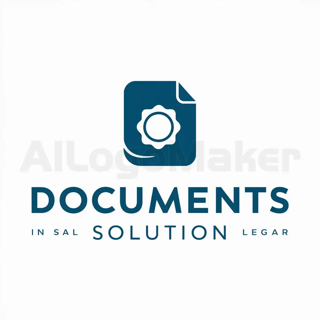 a logo design,with the text "Documents Solution", main symbol:DOCUMENS SUPPORT,Moderate,be used in Legal industry,clear background