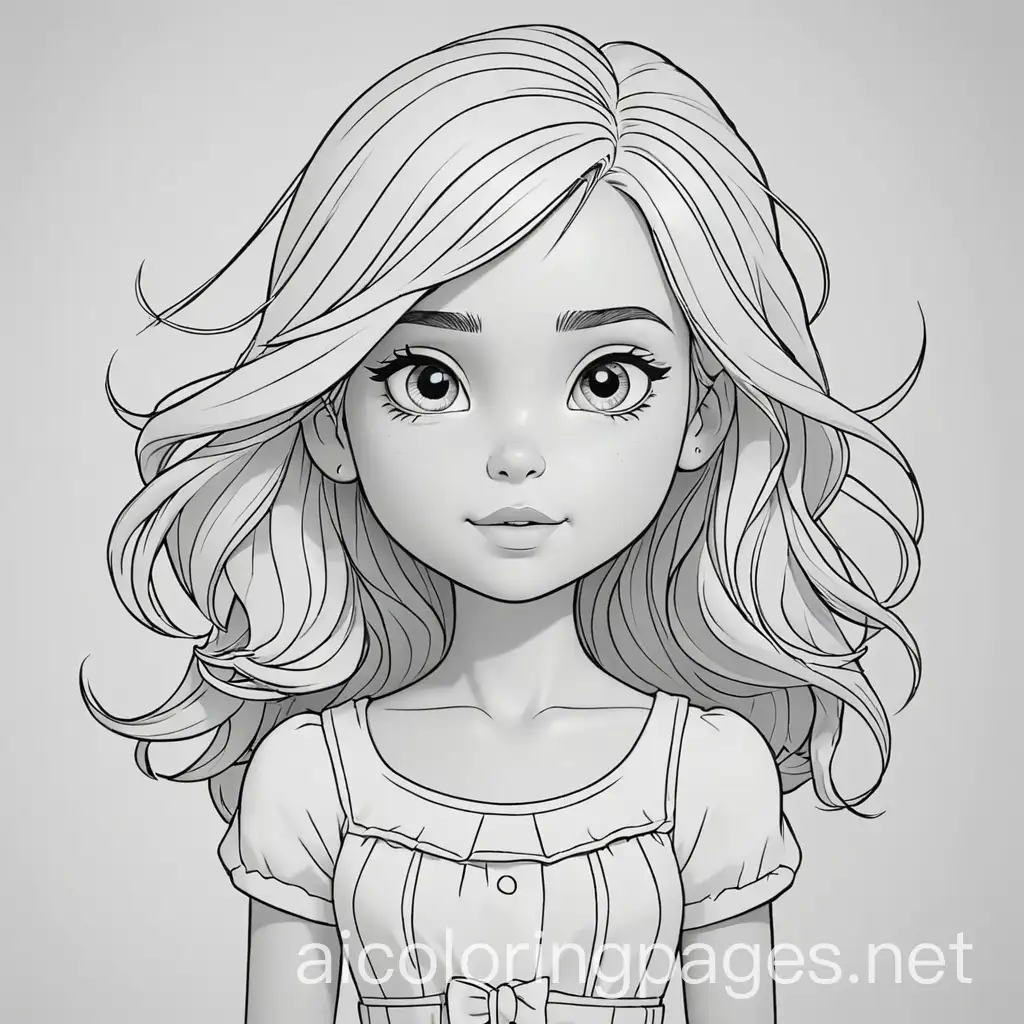 Rayne, Coloring Page, black and white, line art, white background, Simplicity, Ample White Space. The background of the coloring page is plain white to make it easy for young children to color within the lines. The outlines of all the subjects are easy to distinguish, making it simple for kids to color without too much difficulty