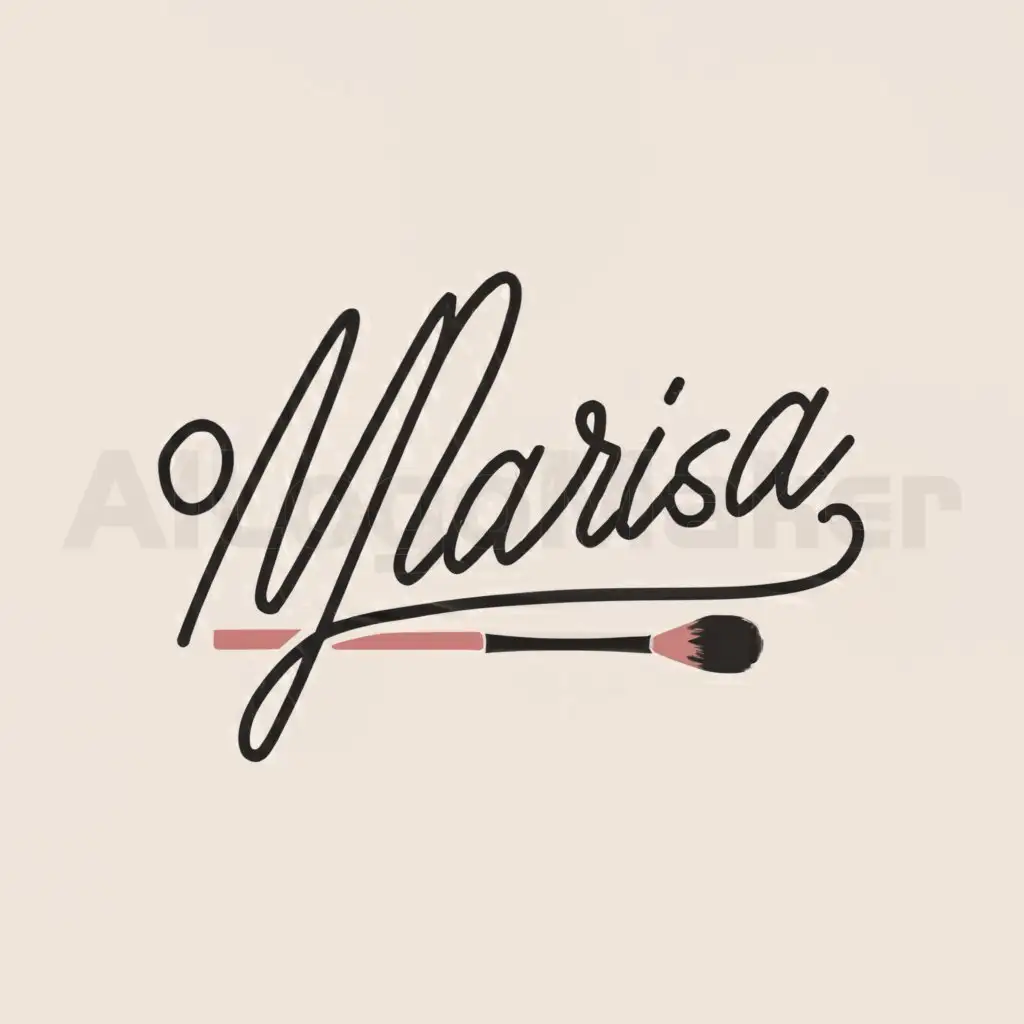 LOGO-Design-for-Marisa-Elegant-Text-with-Symbol-of-Beauty-Products-for-Retail-Industry