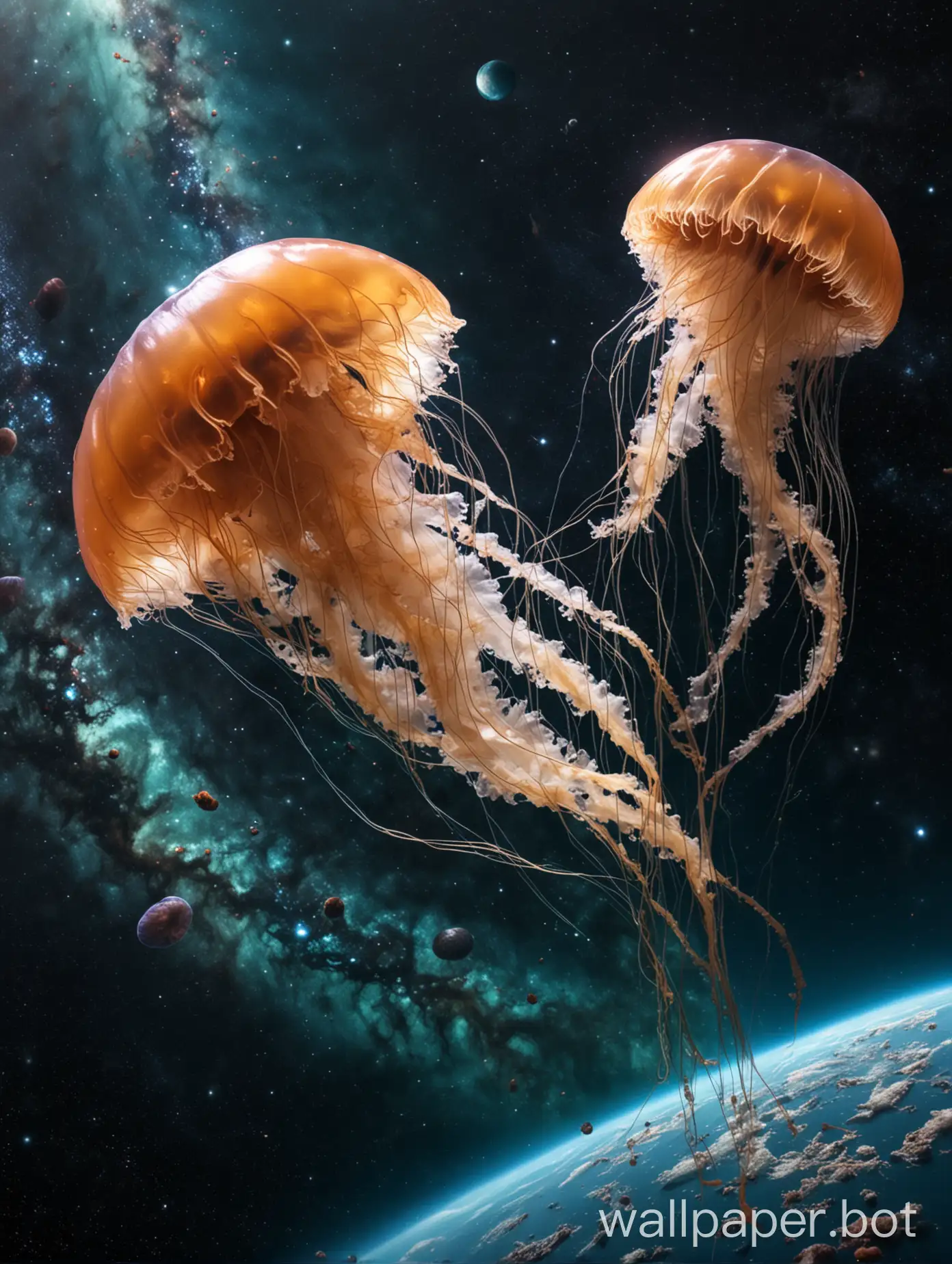 Mesmerizing-Jellyfish-Floating-in-the-Galactic-Abyss