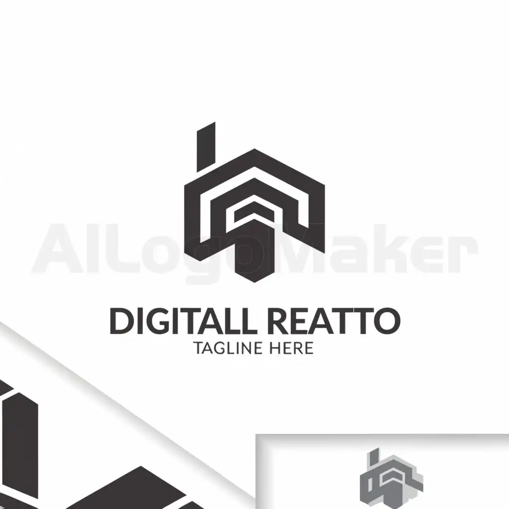 LOGO-Design-For-Digital-Rieltor-Modern-House-Symbol-in-Real-Estate-Industry