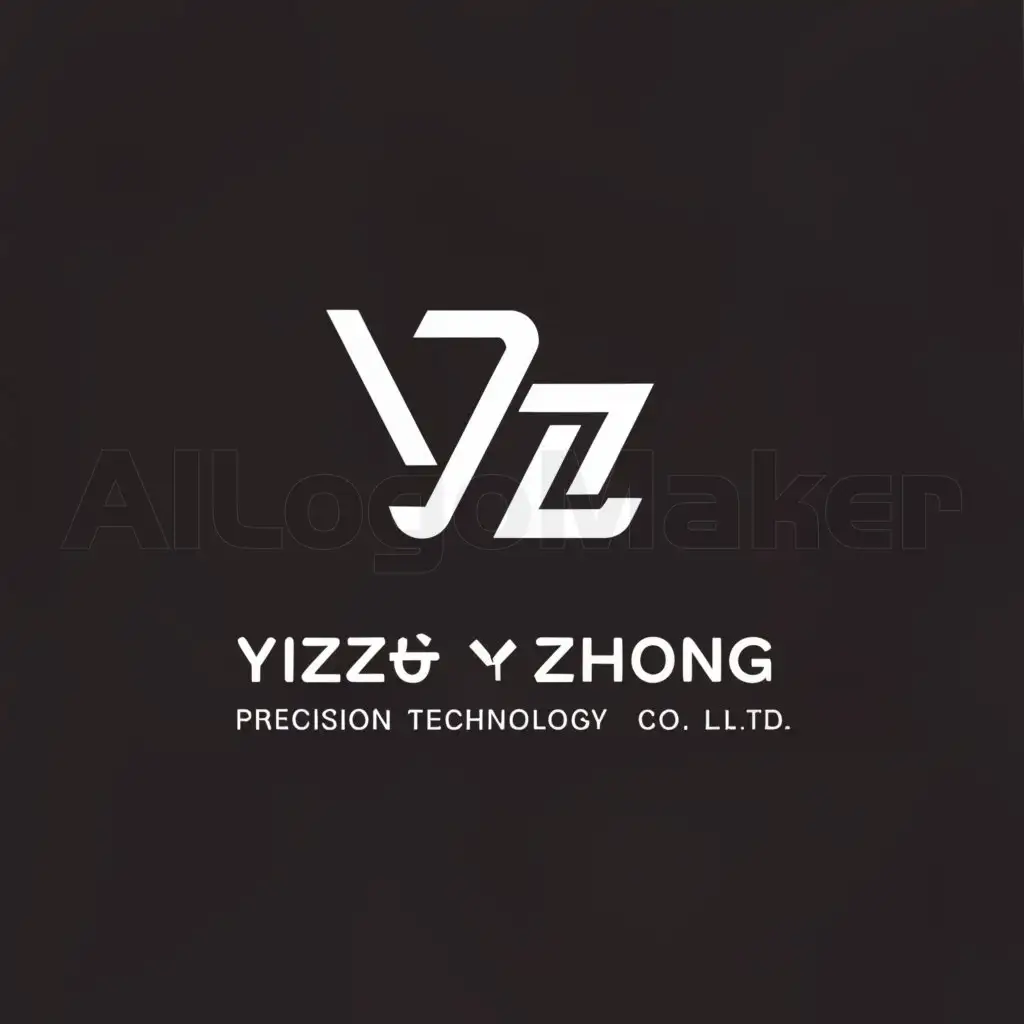 a logo design,with the text "Hangzhou Yizhong Precision Technology Co., Ltd.", main symbol:YZ,Minimalistic,be used in Plastic daily necessities, kitchen and bathroom daily necessities industry,clear background