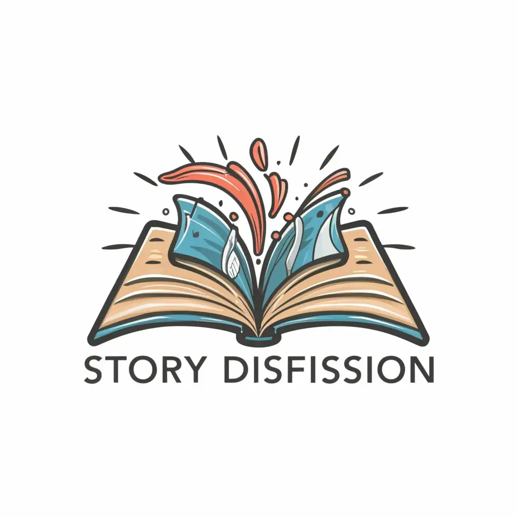 a logo design,with the text "Story Diffusion", main symbol:comic story book cover,Moderate,be used in Others industry,clear background