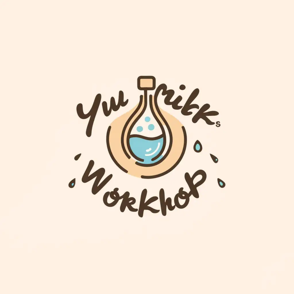 a logo design,with the text "Yu Yu's Milk Workshop", main symbol:Milk workshop,Minimalistic,be used in Retail industry,clear background