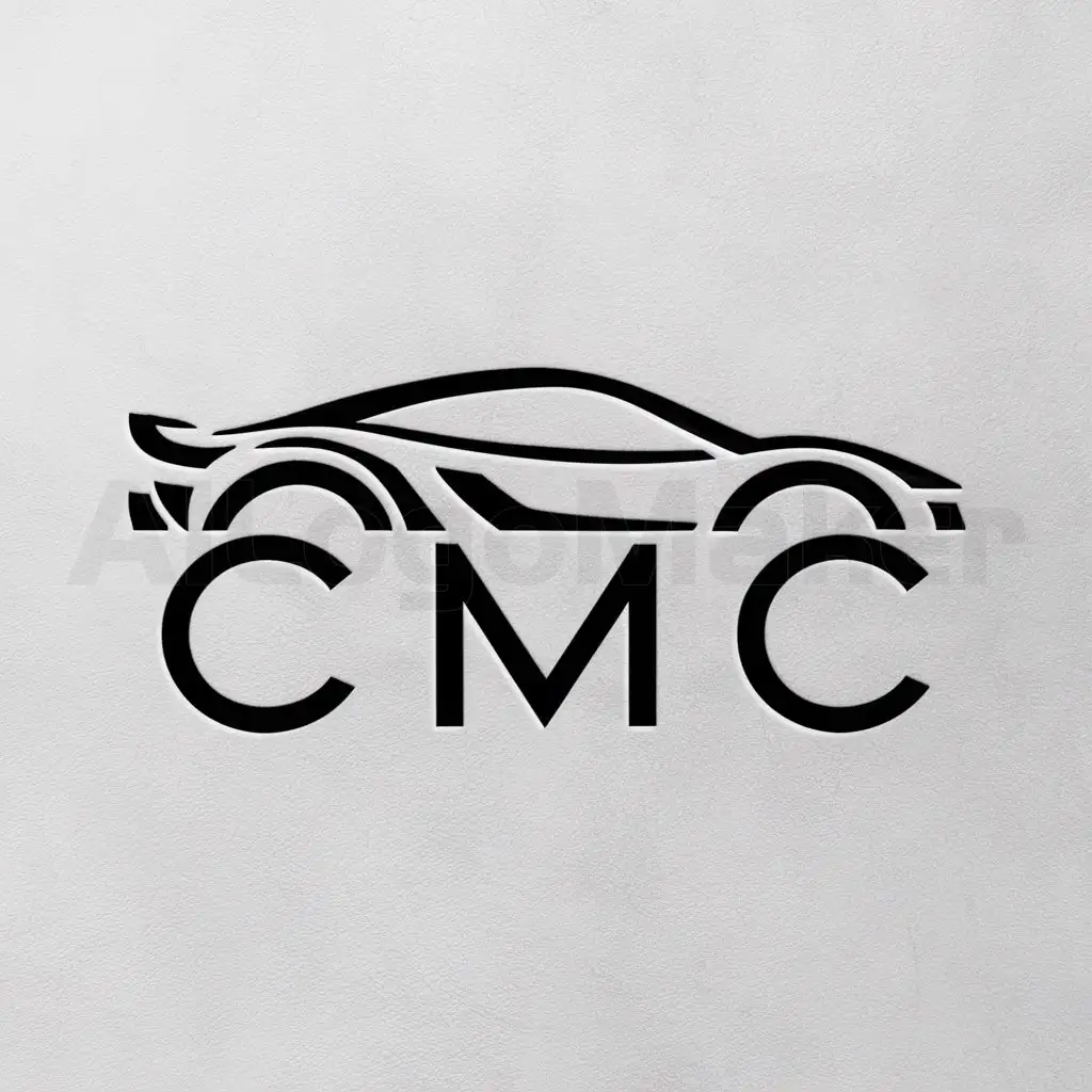 LOGO-Design-for-CMC-Dynamic-Sports-Car-Emblem-on-Clean-Background