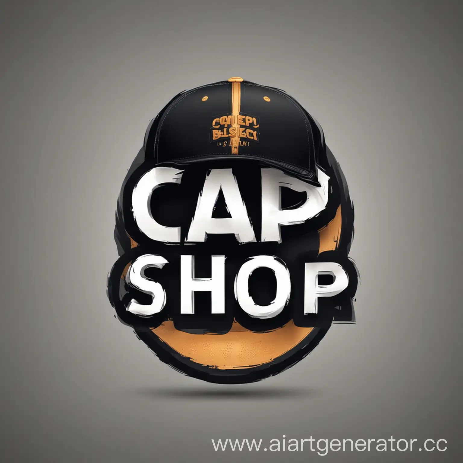 Логотип магазина с надписью Cap-Team-Shop