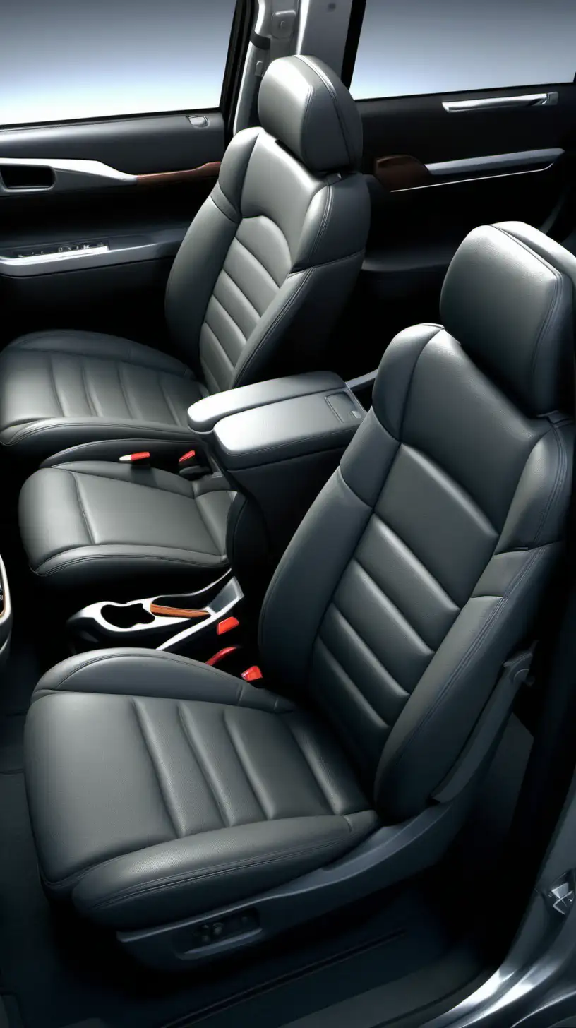 Driver and Passenger Perspective in SUV Interior