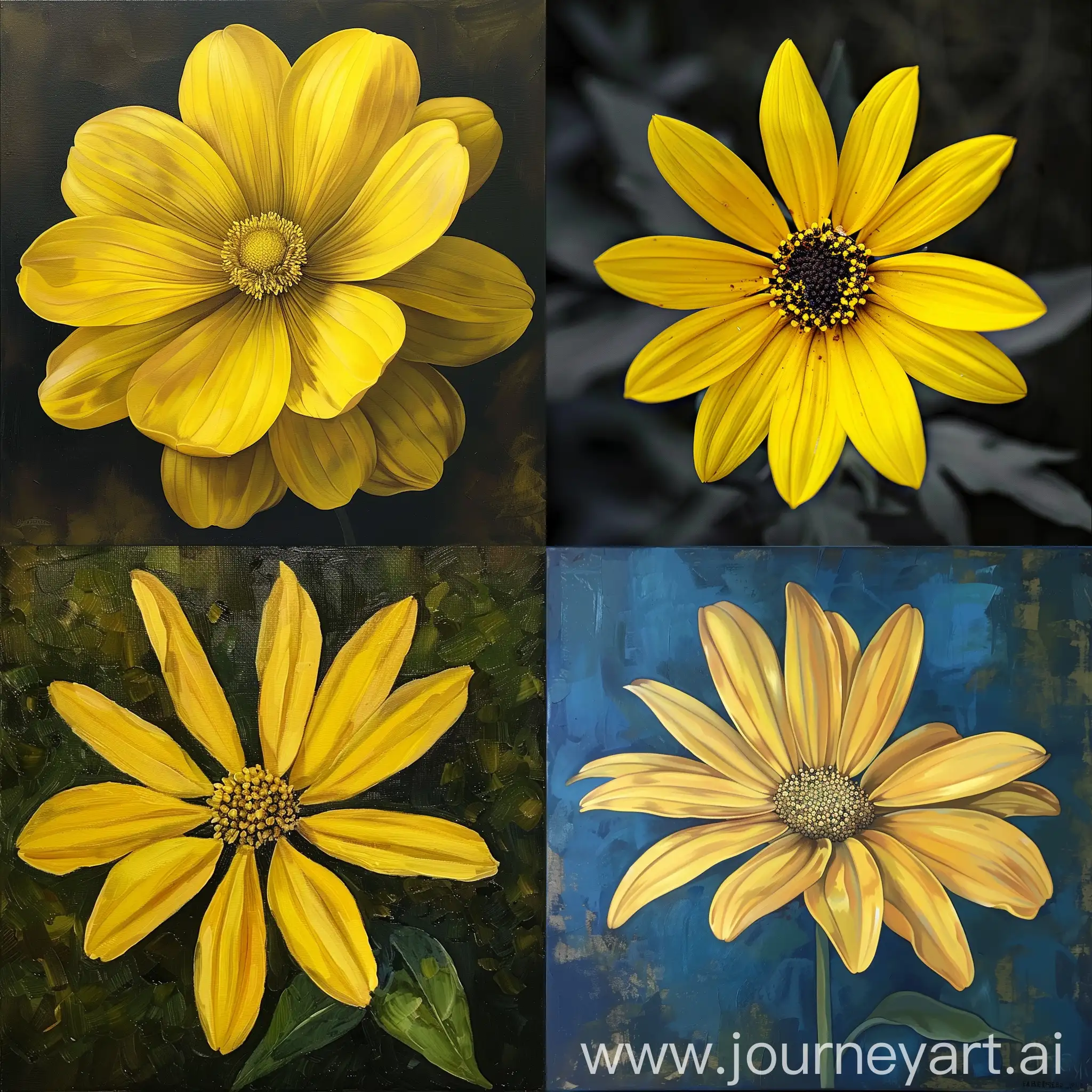 Vibrant-Yellow-Flower-in-Closeup-View