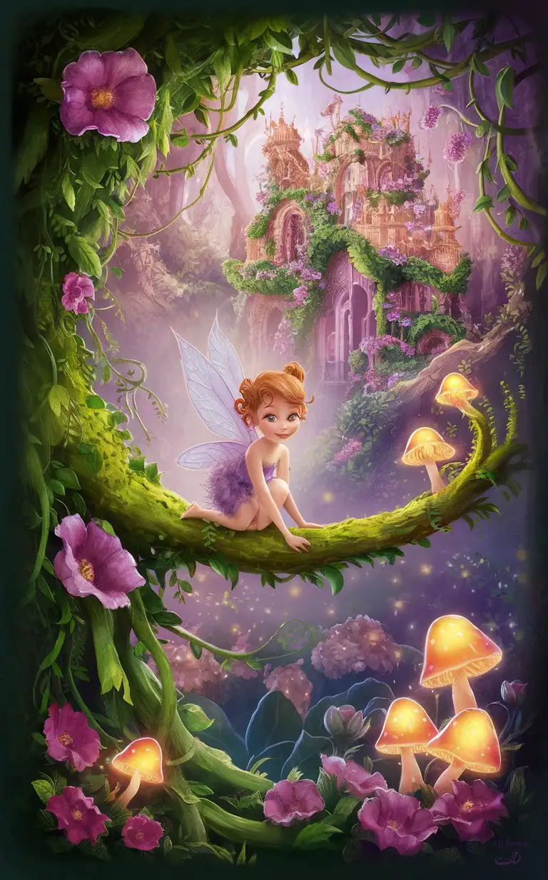 a fairy in an enchanted forest and Fairy Palace