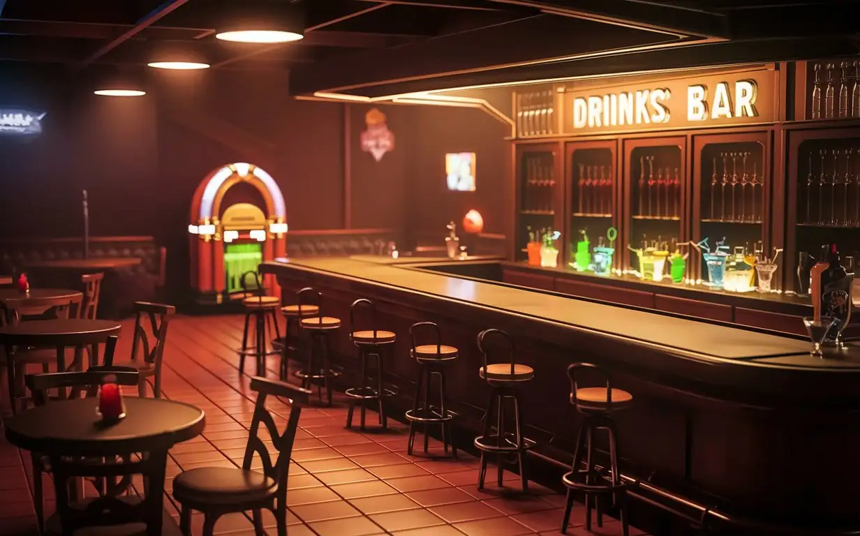 Empty-Comic-Style-Bar-Scene