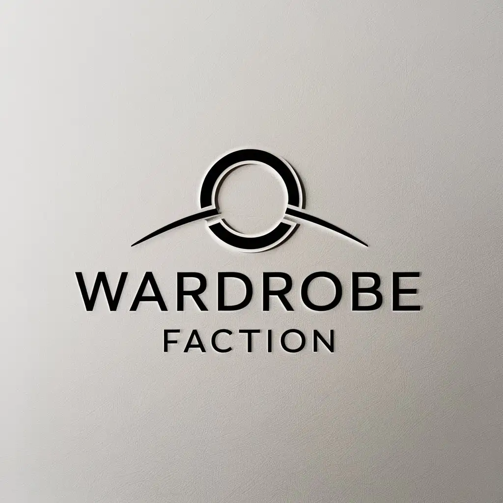 LOGO-Design-For-Wardrobe-Faction-Minimalistic-Ring-Symbol-on-Clear-Background