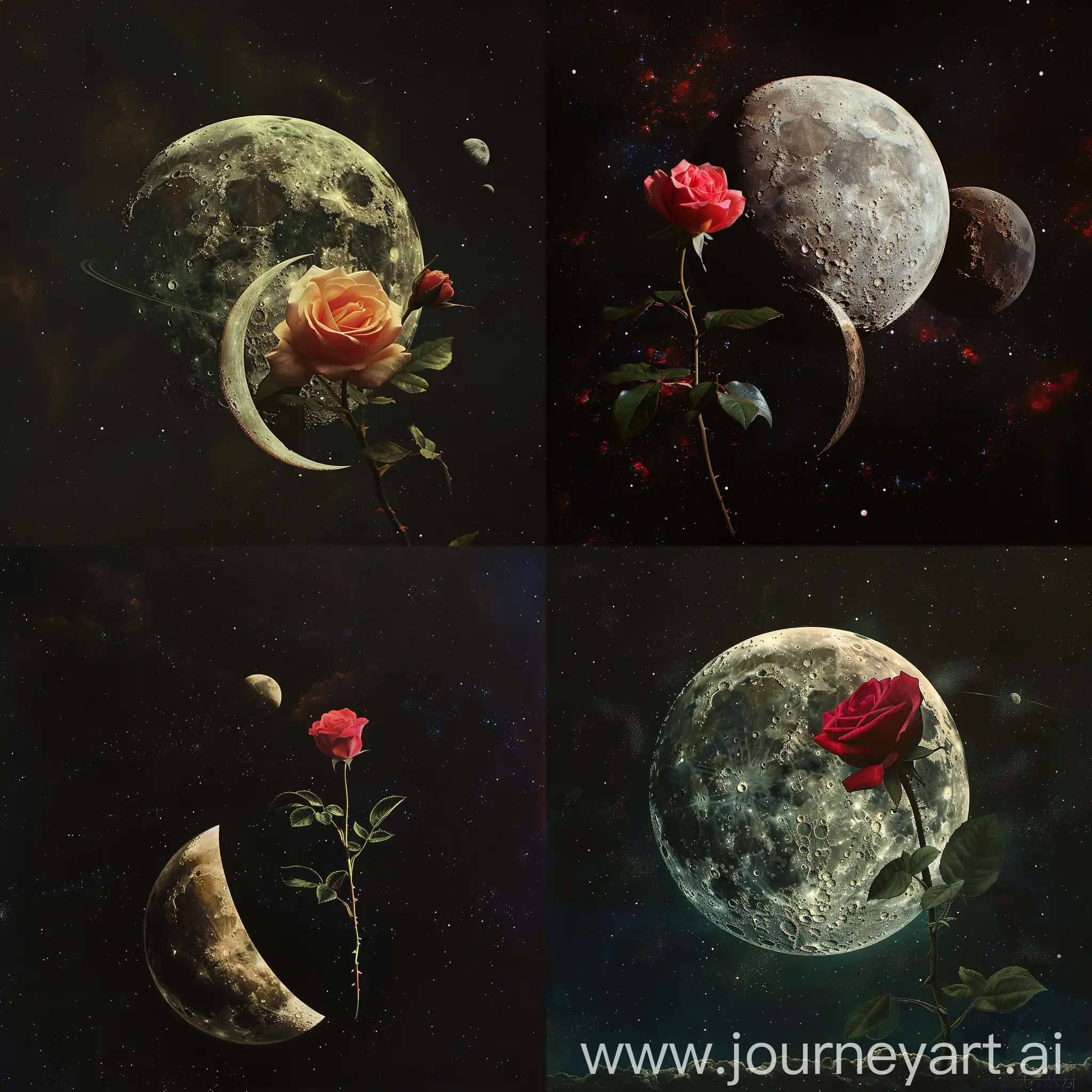 Celestial-Rose-Blossoming-on-a-Moonlit-Planet