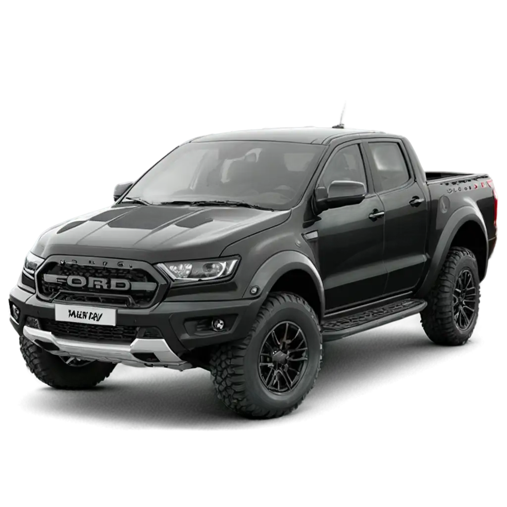 Ford-Ranger-Raptor-Black-Car-PNG-Image-HighQuality-and-Versatile