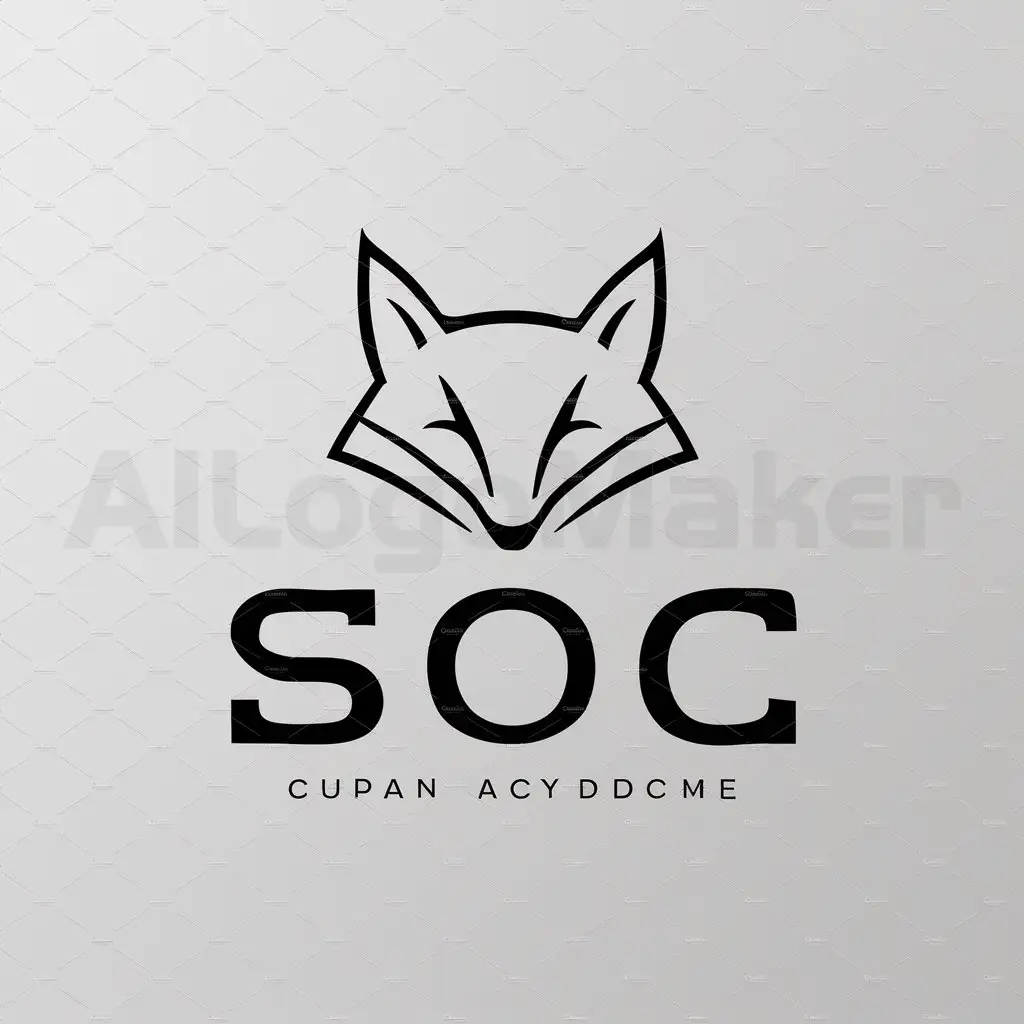a logo design,with the text "soc", main symbol:animal,Minimalistic,be used in social industry,clear background