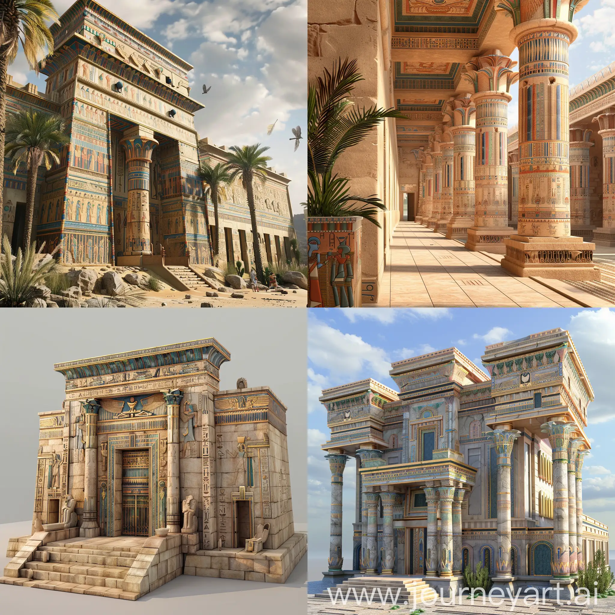 здание в древнеегипетском стиле