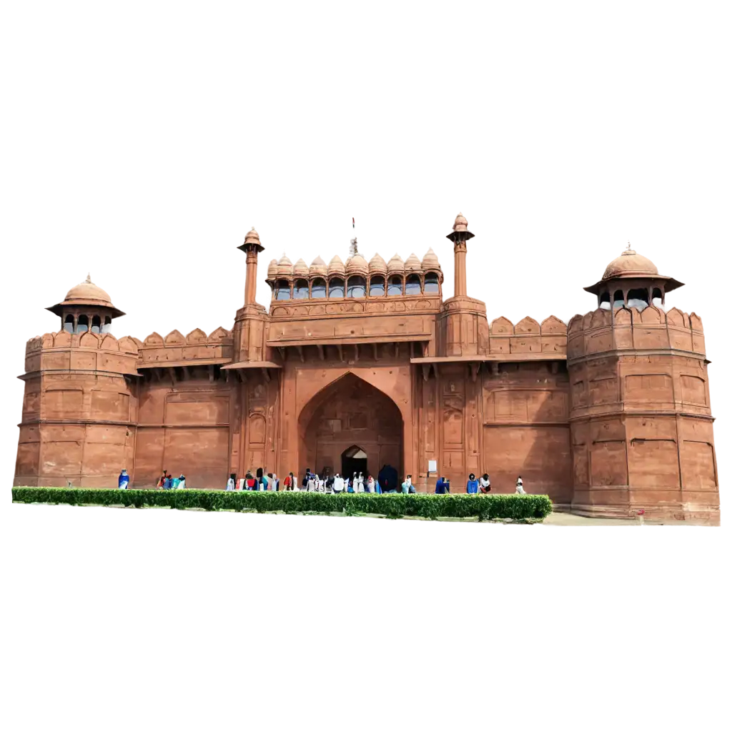 Full-View-of-Red-Fort-Agra-Delhi-HighQuality-PNG-Image-for-Detailed-Exploration