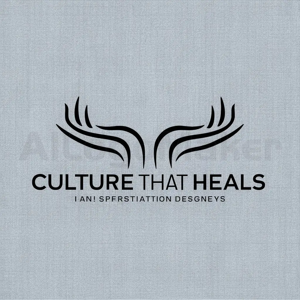 a logo design,with the text "Culture That Heals", main symbol:Healing hands,Minimalistic,clear background