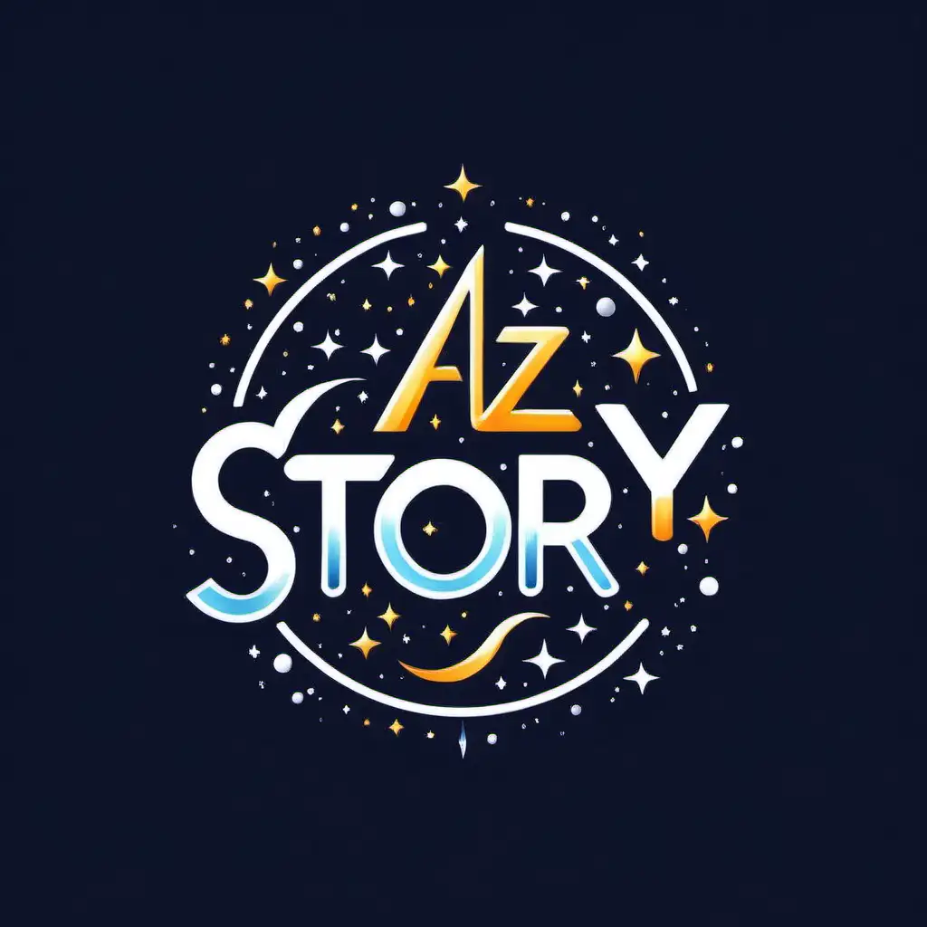  draw a logo for "story space with AiZ" brand 