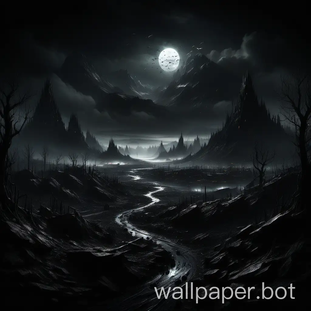 Mystical-Night-Dark-Themed-Landscape-with-Enigmatic-Elements
