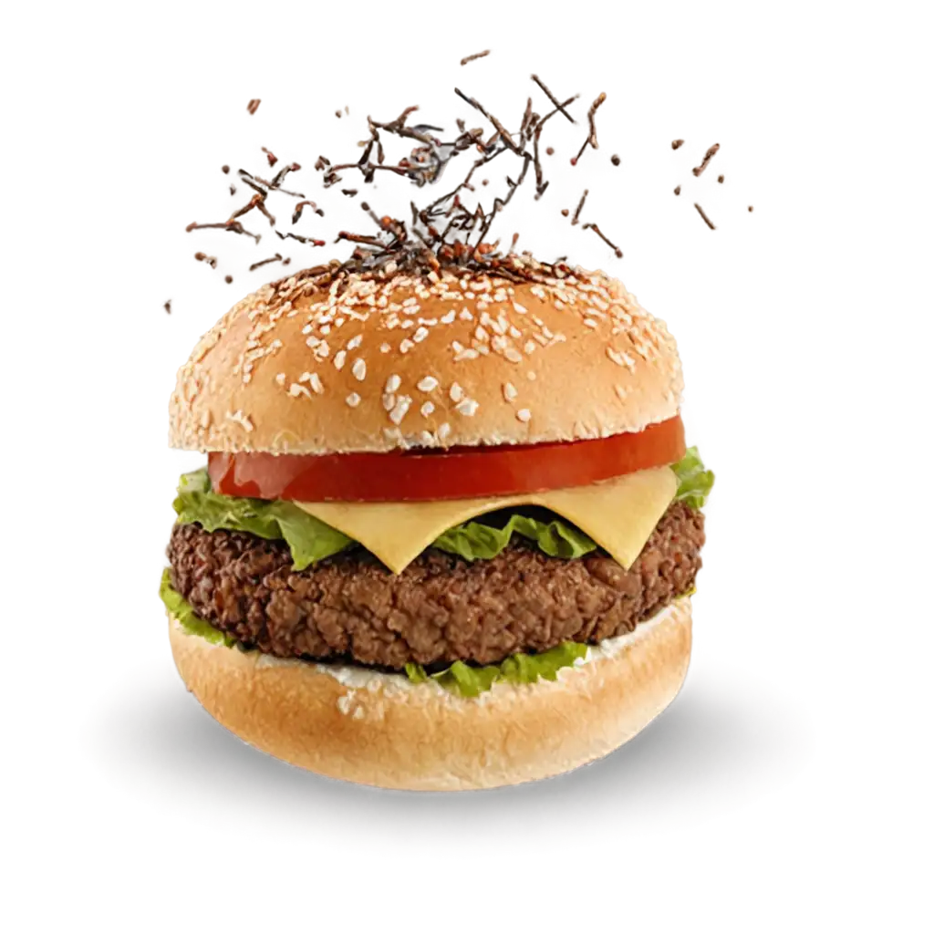 Delicious-Burger-Bun-with-Spice-PNG-Image-Perfecting-the-Art-of-Culinary-Visualization