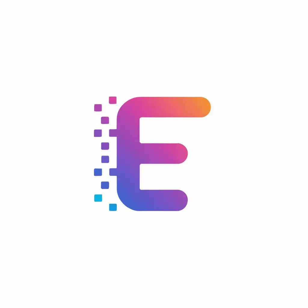 a logo design,with the text "E", main symbol:party,Moderate,be used in Events industry,clear background